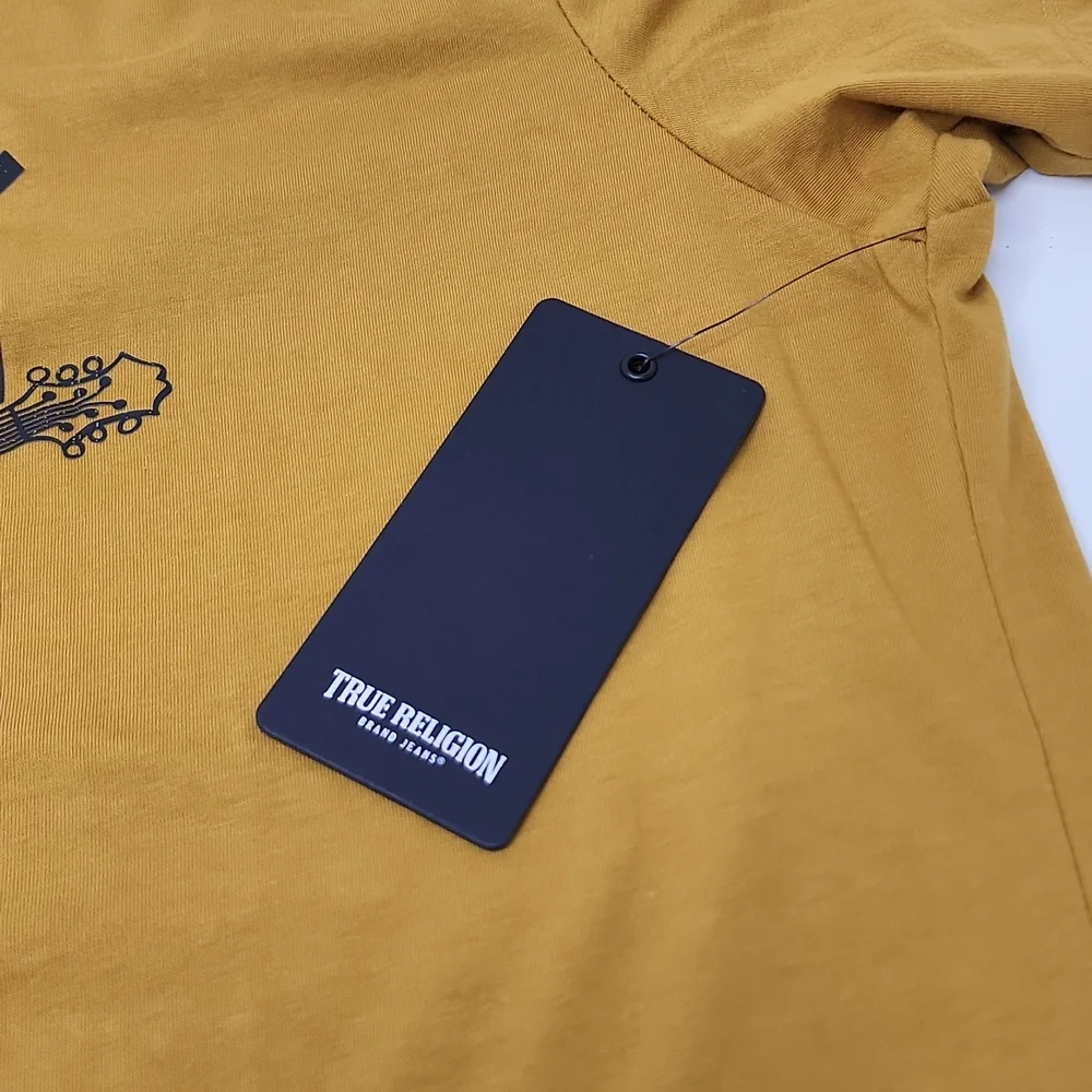 TRUE RELIGION ANTIQUE GOLD TSHIRT XL